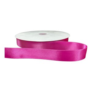 Kalsi Cords Fuchsia 109 25mm Double-Sided Satin Ribbon 91m
